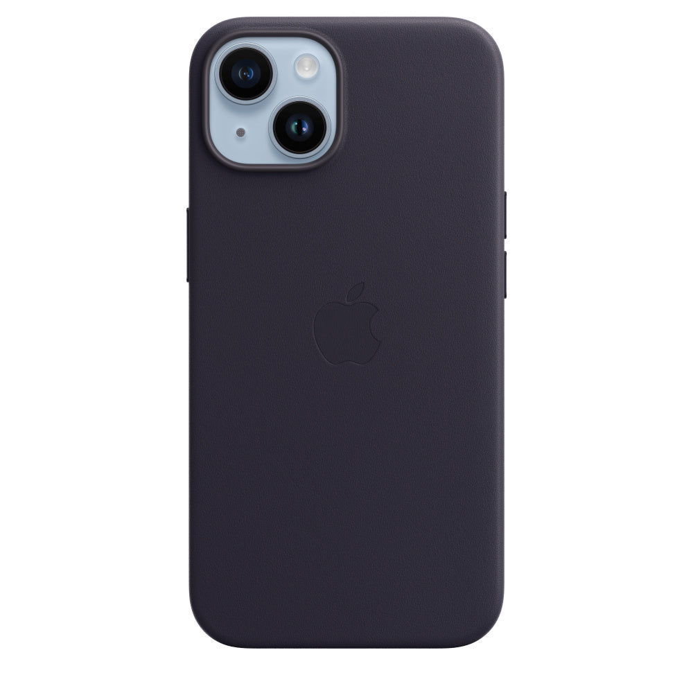 iPhone 14 Plus Leather Case with MagSafe -Black